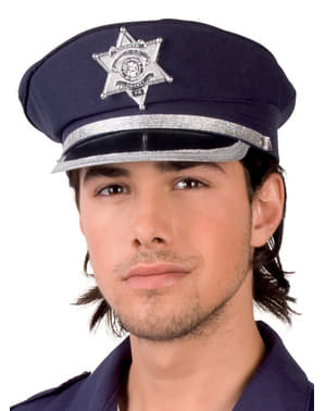 Politieofficier hoed voor volwassenen