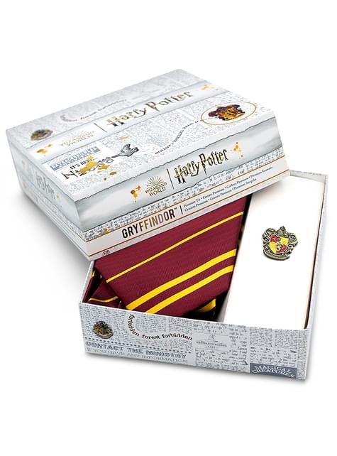 FUNIDELIA Harry Potter Cravate Gryffondor avec épingle adulte