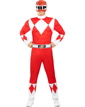 Disfraz de Power Ranger Rojo para adulto