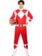 Rdeč Power Rangers kostum za odrasle