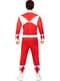 Rdeč Power Rangers kostum za odrasle