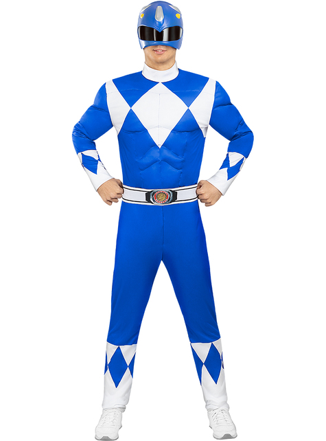 Déguisement de Power Ranger bleu adulte