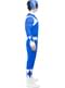 Power Ranger Kostüm blau für Erwachsene