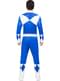 Power Ranger Kostüm blau für Erwachsene