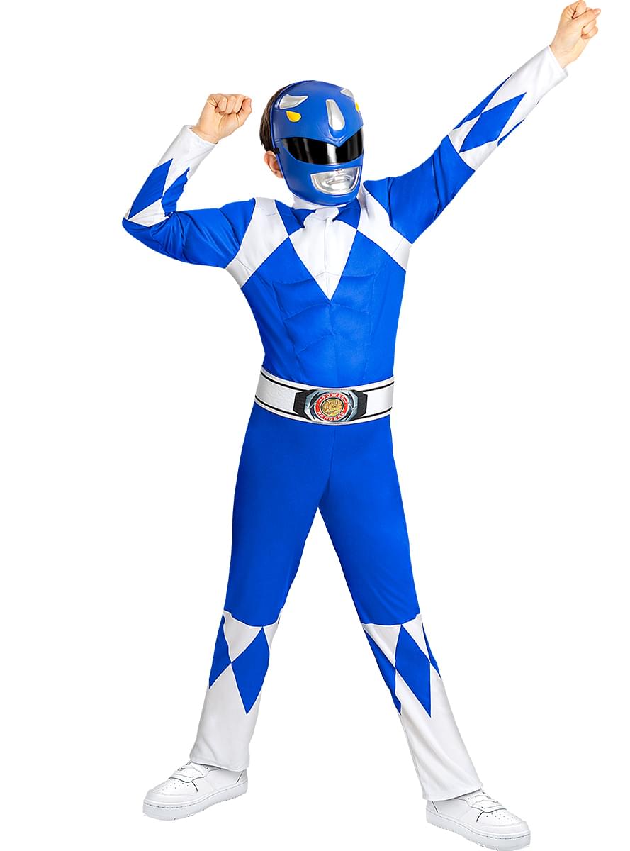 Blauw Power Ranger-masker voor kinderen