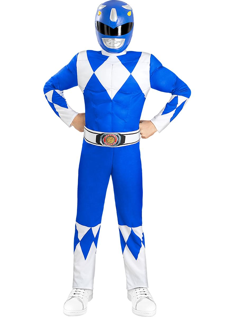 Máscara Power Ranger Azul para meninos