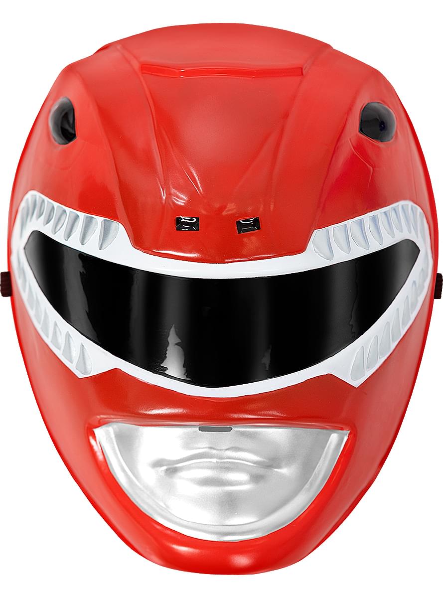 Máscara Power Ranger Rojo para niños Funidelia