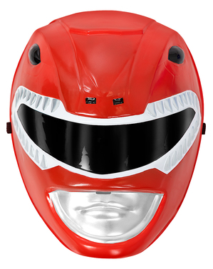 Červená maska ​​​​Power Ranger pre deti