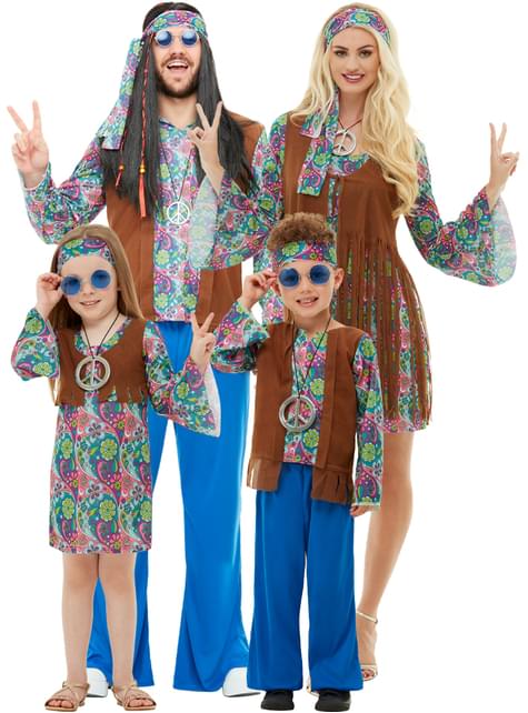modtagende overvældende antydning Hippie kostume til børn. Express levering | Funidelia