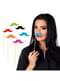 6 moustache multi couleur
