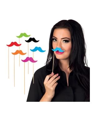 Set 6 baffi multicolor