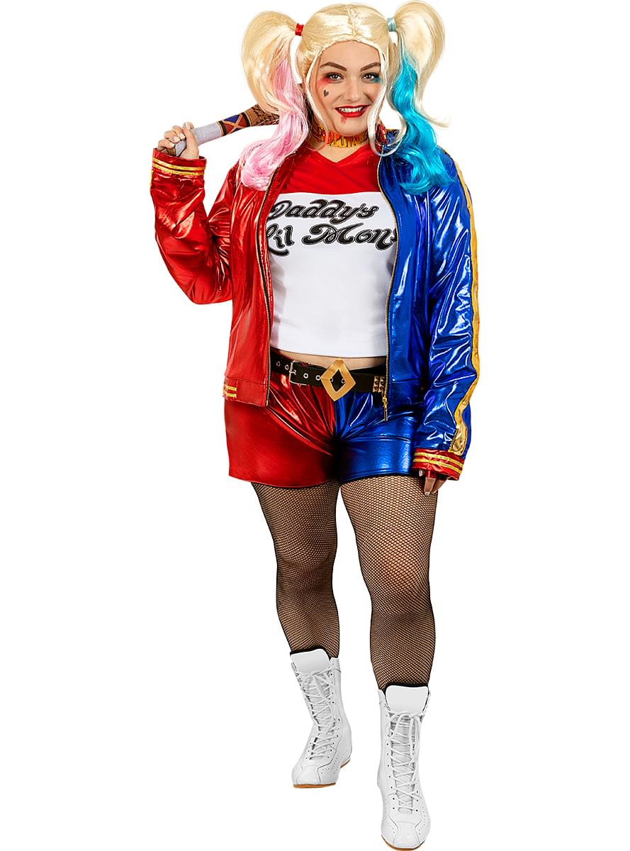 Harley Quinn Kostüm Artı Boyutu - İntihar Ekibi