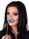 Set of 6 Multi-coloured Moustaches