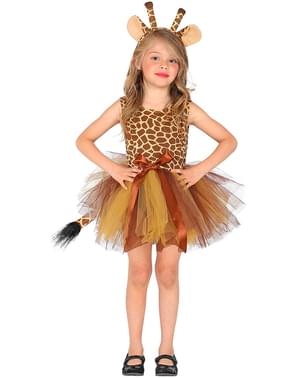 Costum de girafă cu tutu pentru fete