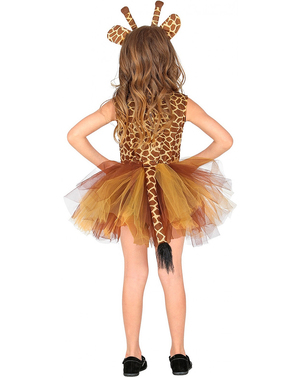Kostým žirafy so sukničkou pre dievčatá