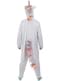 Disfraz de unicornio azul onesie para adulto