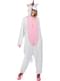 Disfraz de unicornio rosa onesie para adulto