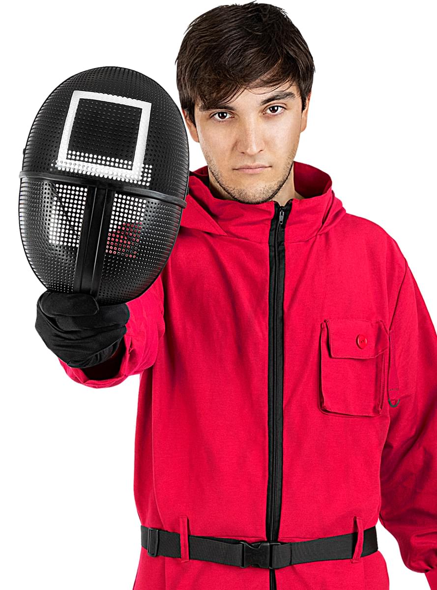 משחק הדיונון (Squid Game) תחפושת ומסכה עם מרובע - נטפליקס רשמית