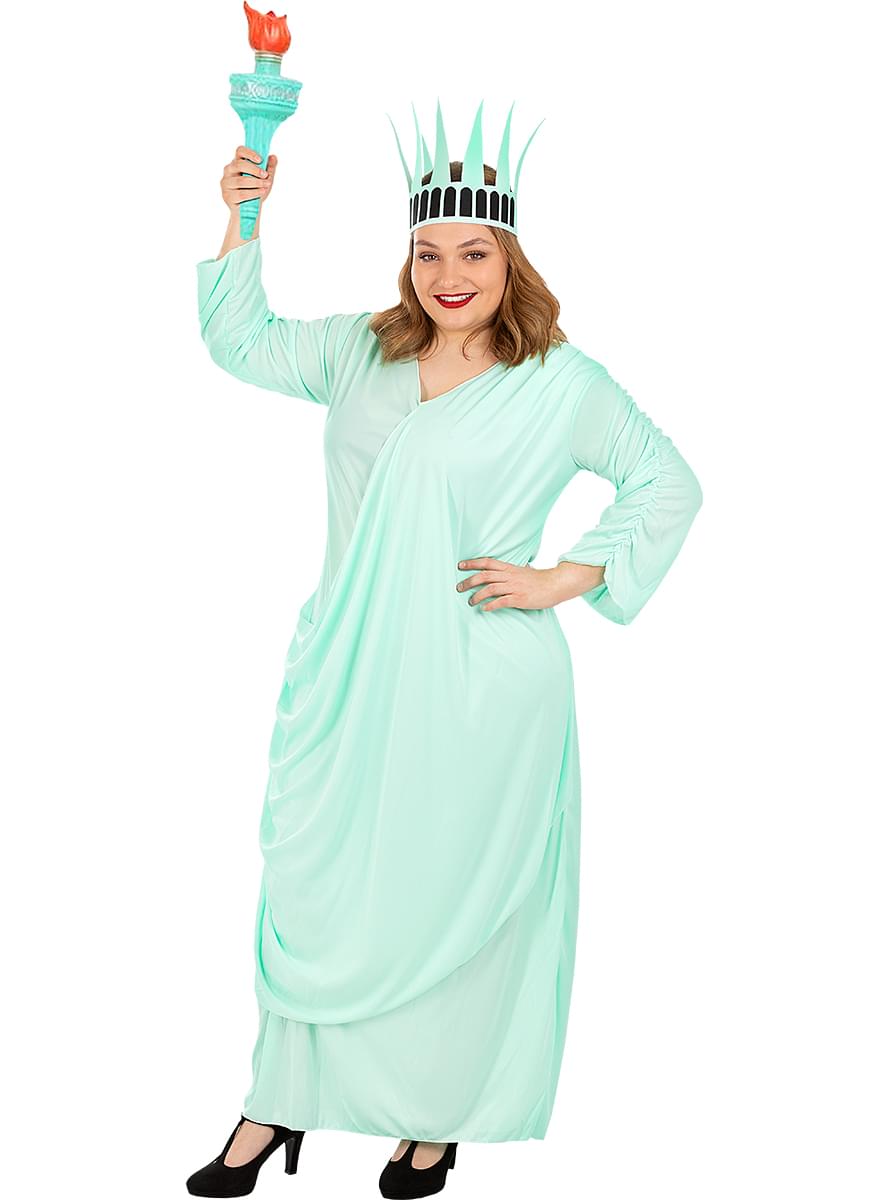 Costume da statua della libertà taglie forti
