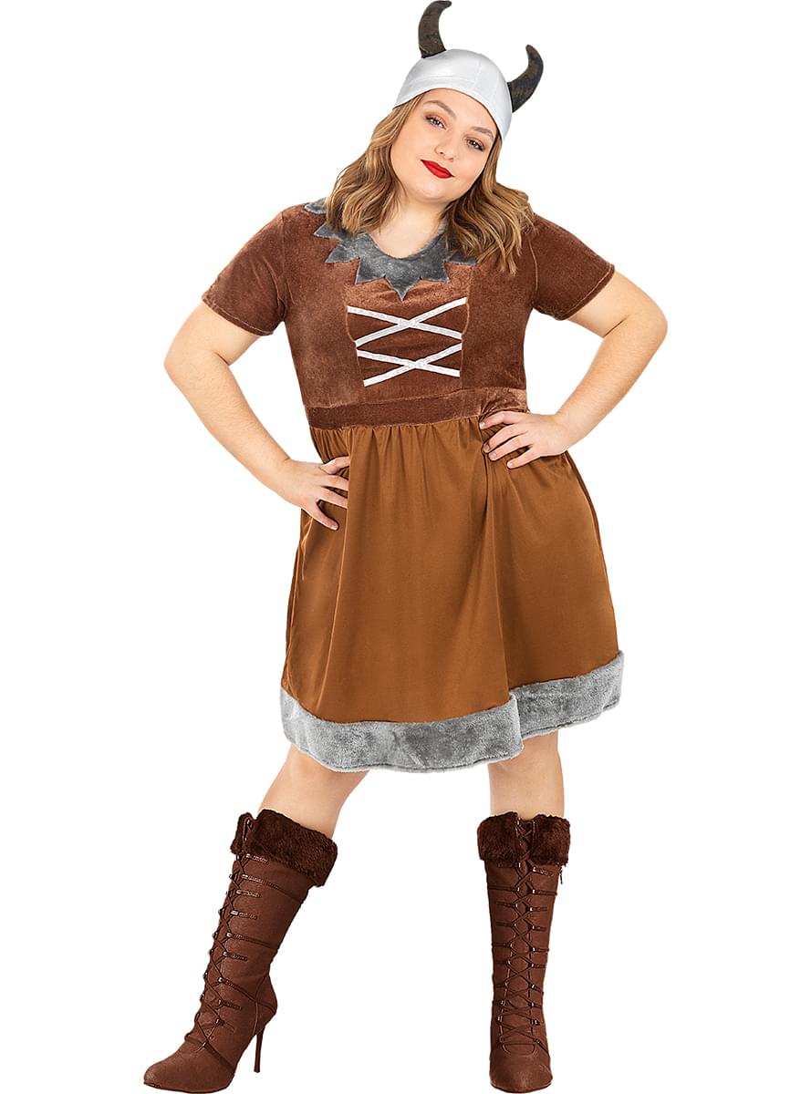 Wikinger Kostüm für Damen große Größe