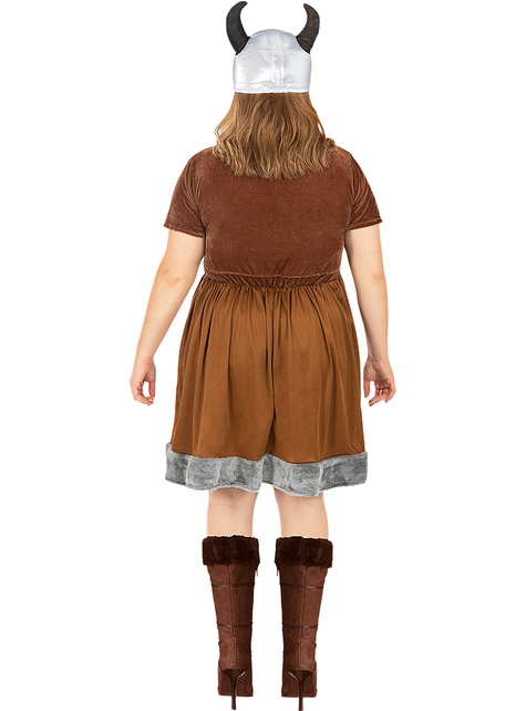 Disfraz de vikingo para mujer talla grande
