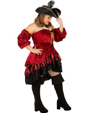 Elegant Corsair Pirate Costume for Women - Plus Size
