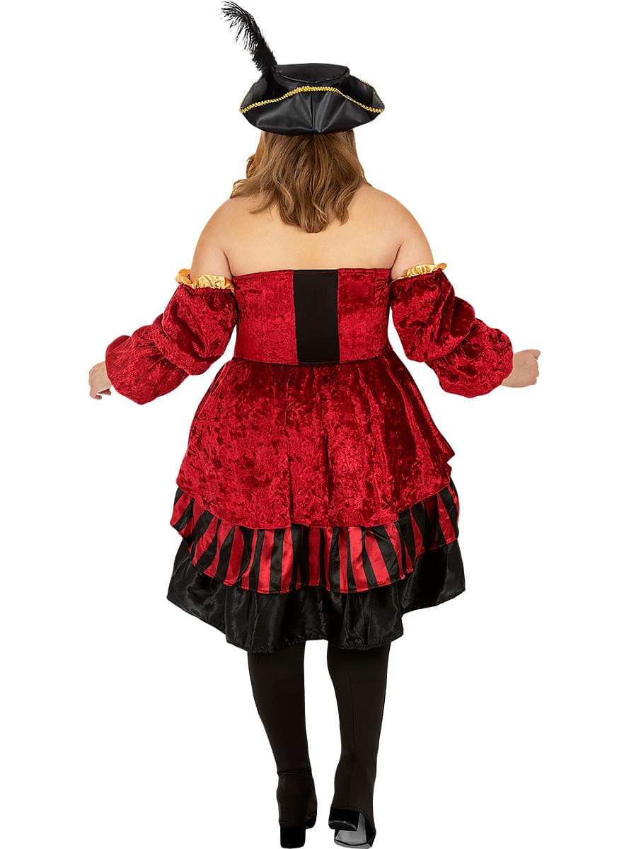 Elegantes Piraten Kostüm für Damen - große Größe