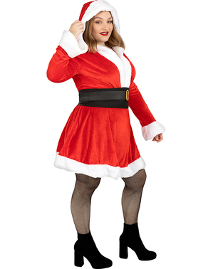 Deluxe Mrs Claus Costume for Women Plus Size