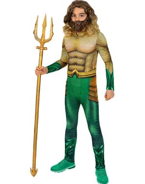 Peruca de Aquaman com barba para menino