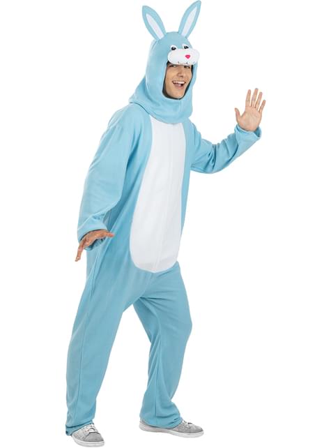 Costume de lapin de Pâques de luxe pour adulte Bleu 2 : : Mode