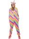 Disfraz de unicornio multicolor onesie para adulto