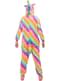 Disfraz de unicornio multicolor onesie para adulto