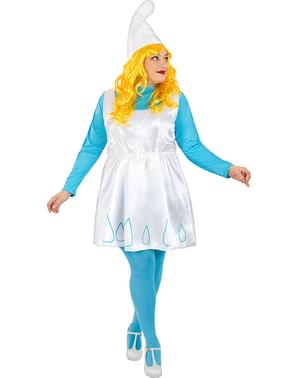 Grote maat Smurfin kostuum