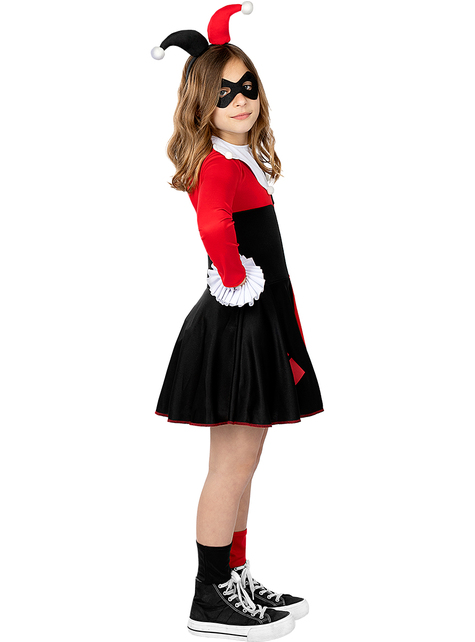 Ciao-Harley Quinn costume travestimento bambina originale DC Comics (Taglia  8-10 anni), Colore Rosso, Nero, 11751.8-10 : : Giochi e giocattoli