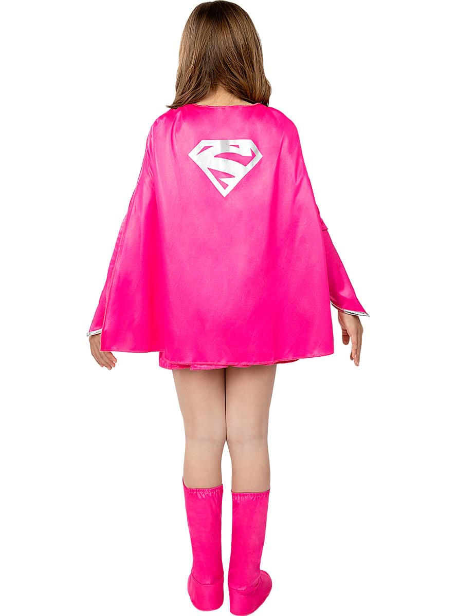 Rozā Supergirl kostīms meitenēm