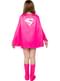 Vaaleanpunainen Supergirl-puku tytöille