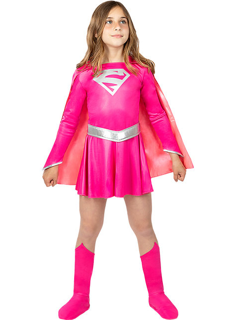 Costume Supergirl rosa per bambina. I più divertenti