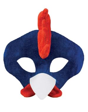 Blaue Hahn Maske für Erwachsene