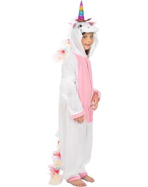 Rosa Enhjørning Onesie kostyme til barn