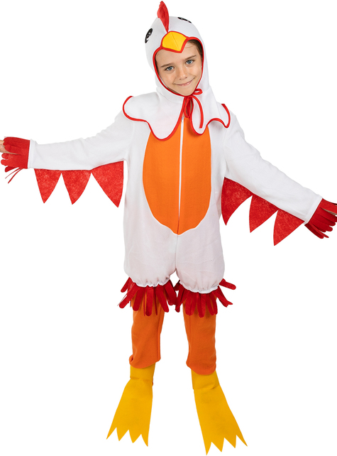 Aeródromo interior camarera Disfraz de gallina para niños. Entrega 24h | Funidelia