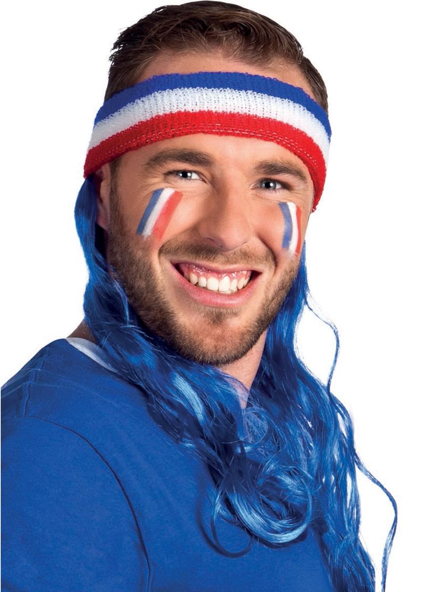 Fita de desportista com pelo tricolor França
