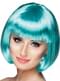 Parrucca corta blu per donna