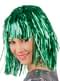 Peruca metálica verde para adulto