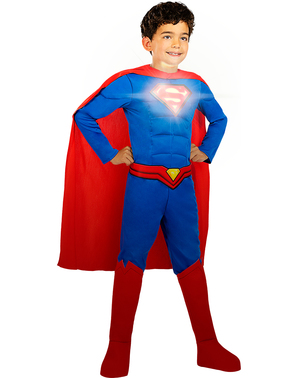 Superman Lights On! Costume for Boys