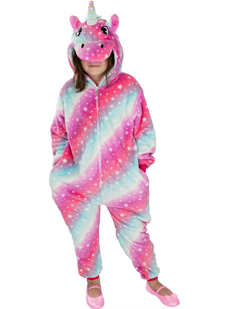 Costum de unicorn multicolor pentru copii