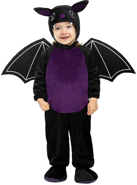 Primeiro traje de halloween do bebê preto morcego macacão infantil