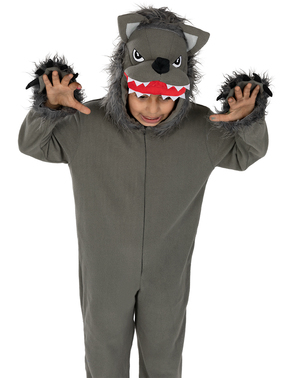 Disfraz de lobo gris para niños