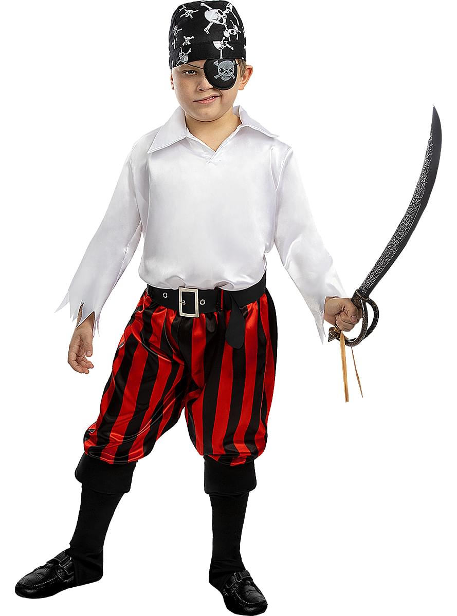Černý pirátský šátek pro děti