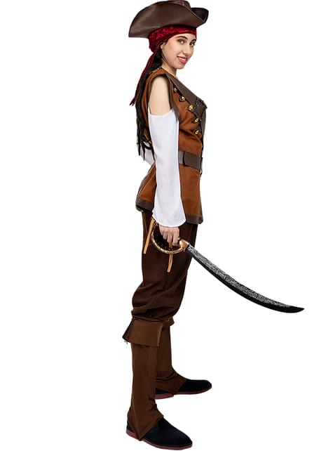 Costume Femme pirate sans peur 4 pcs à prix minis sur  !