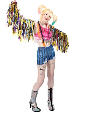 Costum Harley Quinn cu franjuri - Păsări de pradă